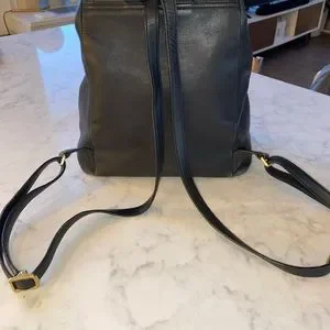 Vintage Coach Legacy West Leather Drawstring Backpack / Black Vintage Coach Legacy West Large Backpack | Style 9827  main image 2